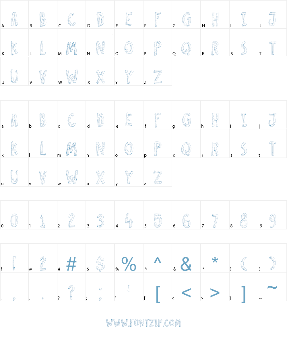 DK Cosmo Stitch Font Character